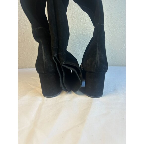 JCREW Size 6.5 Sadie Over-the-knee Boots in Black Suede - Picture 4 of 7
